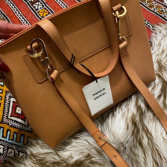 Mansur Gavriel Mini Lady Bag in Camel - Picture 5 of 6